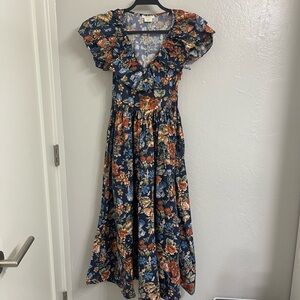 Doen dress made with liberty fabric. Size xs.